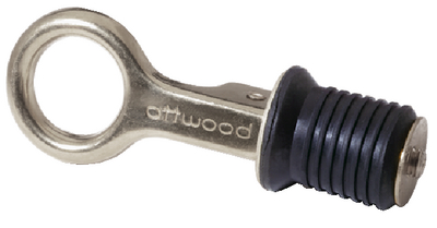 Attwood Marine 7520A3 1-Inch Drain Plug with Stainless Steel Snap Handle