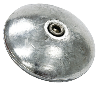 B & S Anodes BSM3RB Rudder Button Zinc Anode 3 Inch Diameter