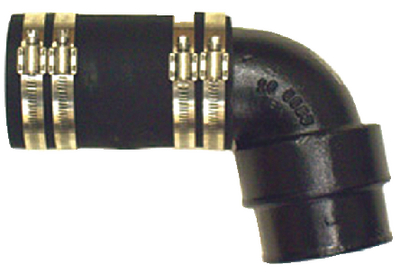Barr Marine 20-0093P 90 Degree Exhaust Elbow Adapter 3" to 3.5" or 4"