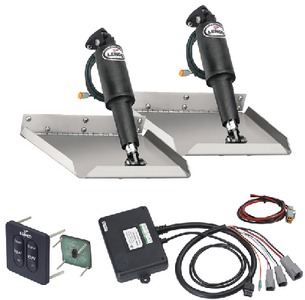 Lenco 15106-102 12" x 12" Electric Trim Tab Kit with 124 Switch