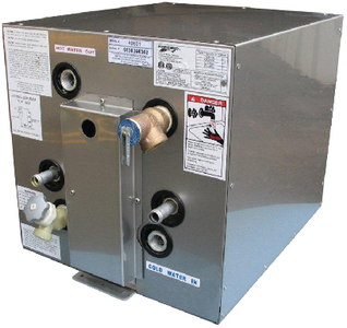 Camco 11841 11-Gallon Marine Water Heater 120V Front Heat Exchanger Front/Back Mount