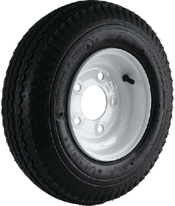 Loadstar Tires 30060 Bias Tire and Wheel Assembly 480/400-8 5-Hole White Rim