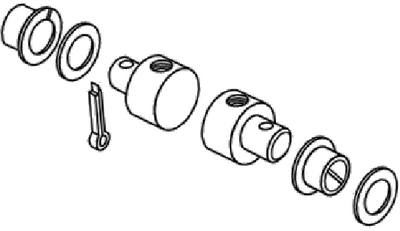 Seastar Solutions CA27563P Brass Pivot Kit for CH4400 & CH5600 Controls