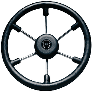 Seastar Solutions SW56811P Talon 14 Inch Marine Steering Wheel 6-Spoke Black