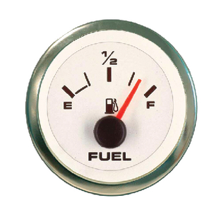Sierra 62551P Premier Pro 2" Fuel Gauge White Dial Stainless Steel