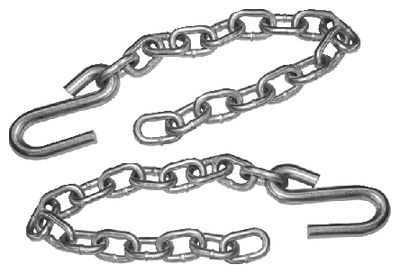 Tie Down Eng 81204 Safety Chain with S-Hooks - Class IV 5/16" x 40-3/4" 7500 lbs (Pair)