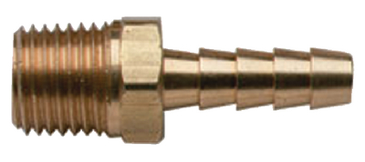 Moeller 033434-10 Brass Barb Male Hose Fitting 3/8" x 1/8" NPT