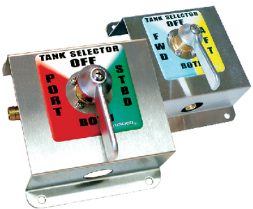 Groco TS-350-T 4-Way Tank Selector Valve Kit with Stainless Steel Mounting Bracket