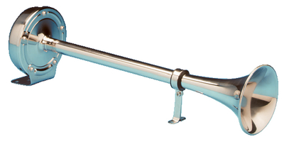 AFI 10028XLP Stainless Steel Single Trumpet Marine Electric Horn 118dB