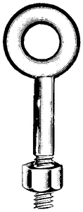 Chicago Brand 080545 Regular Eyebolt 3/8 x 8 Inch Galvanized Steel