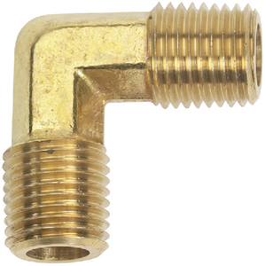 Moeller 033438-10 Male to Male 1/4" NPT Brass Elbow Fitting