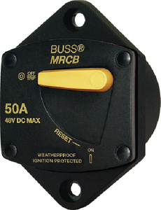 Blue Sea Systems 7039 187 Series Panel Mount Circuit Breaker 50 Amp