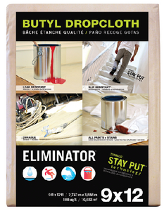Trimaco 80328 Heavy Duty Butyl Dropcloth 4' x 15'