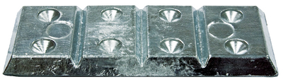 B & S Anodes BSM4PART Zinc Hull Plate 4-Part Kit