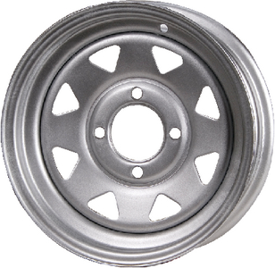 Loadstar Tires 20124 Galvanized Steel Wheel 12x4 4-Lug 4.0" Bolt Circle