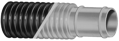Trident Hose 1201126 Corrugated Bilge Hose 1-1/2" x 50' White