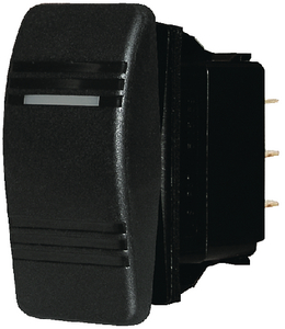 Blue Sea Systems 8289 Water Resistant Contura III DPDT Switch Black (On)-Off-On