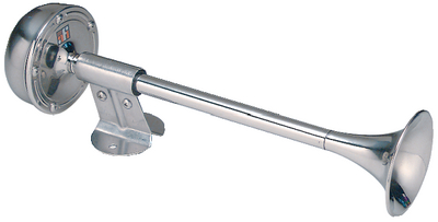 AFI 10010 Marinco Compact Single Trumpet Electric Horn 12V Stainless Steel
