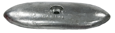 B & S Anodes BSMPACEMAKER1 Zinc Hull Plate Anode 1 Hole