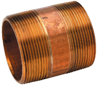 Brass Fittings 40066 1/2 X 4 Inch Red Brass Pipe Nipple