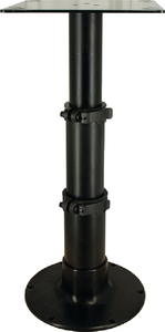 Springfield Marine 1660230-BLK 3-Stage Adjustable Pedestal with Table Mount - 12.75" to 28"