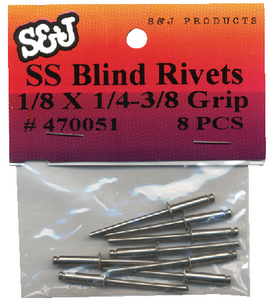 Handiman / S&J 470051 1/8 1/4 3/8 Blind Rivets @10