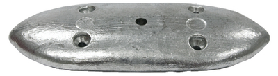 B & S Anodes BSMPACEMAKER4 Zinc Hull Plate Anode 4 Hole