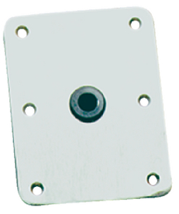 Springfield Marine 3630005 King-Pin Stainless Steel Threaded Rectangular Base 4" x 8" Satin Finish