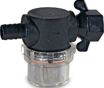Shurflo 255-325 Swivel Nut Water Strainer 1/2 Inch Hose Barb