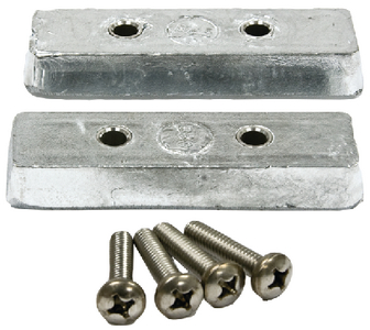 B & S Anodes BSMBTKIT Trim Tab Anode Kit with Hardware