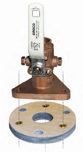 Groco BB-2 Flanged Seacock Backing Block 1/2 Inch PVC Foam