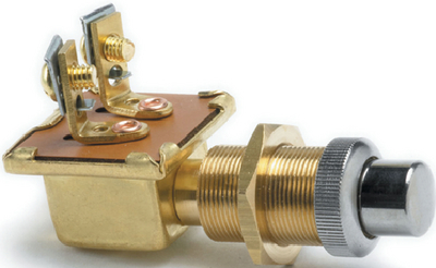 Cole Hersee M-639-BX Push Button Switch Normally On SPST Momentary 10A 12V