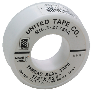 Brass Fittings S520 PTFE Thread Seal Tape, 1/2" x 43'