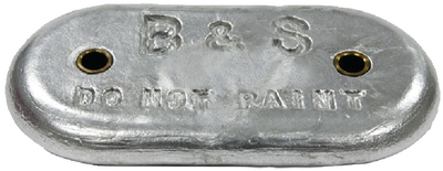 B & S Anodes BSMB6 Zinc Hull Plate Anode 5 lbs 8 oz