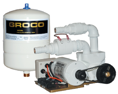 Groco PJRA12V Paragon Junior 12V Water Pressure System with 1 Gallon Tank