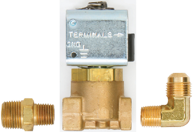 Trident Hose 130077082KIT 1/4" LPG Solenoid Shut-Off Valve Kit 12V DC