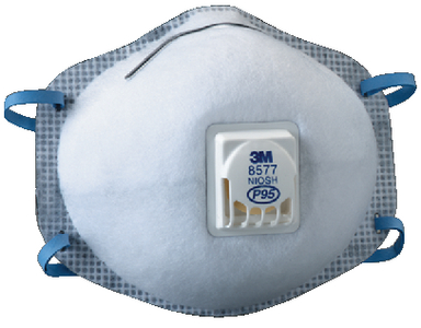 3M 8577 P95 Particulate Respirator with Cool Flow Valve