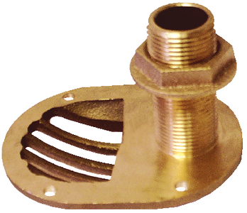 Groco STH-750-W 3/4" Bronze Scoop Thru-Hull with Nut