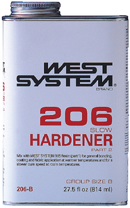 West Systems 206B Slow Hardener - .86 Quart Epoxy Hardener
