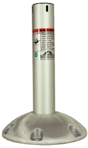 Springfield Marine 1250314LNS 2-3/8" Explorer Fixed Height Locking Pedestal Satin Finish