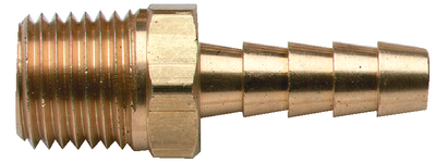 Moeller 033433-10 Brass Barb Fitting 1/4" Hose x 1/8" NPT Male