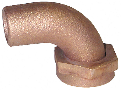 Groco TPC1500 Bronze 90° Swivel Tail Piece with NPS Thread