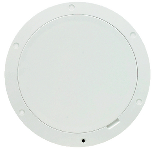 Beckson Marine DP81-W Pry-Out Deck Plate 8 Inch White with Smooth Center