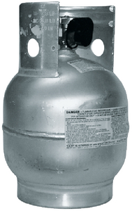 Trident 14100010 Vertical Aluminum LPG Propane Tank 10 lb Capacity