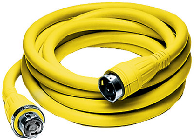 Hubbell HBL61CM52 50A 125/250V 50' Shore Power Cable Set with Molded Connectors