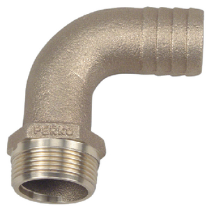 Perko 0063009PLB 1" 90 Degree Pipe to Hose Adapter