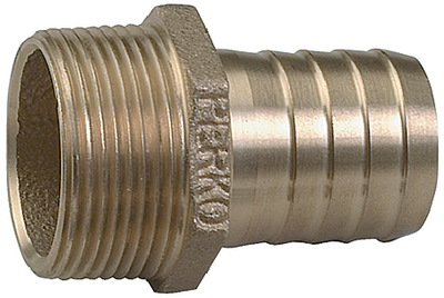 Perko 0076DP8PLB 1-1/2 Inch Pipe to Hose Adapter Cast Bronze