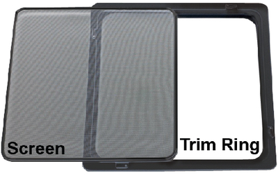 Bomar NT2039 Hatch Trim Ring, Black