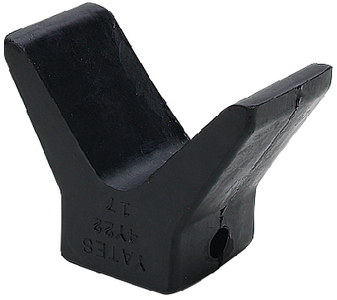 Seachoice 56261 Bow Stop 3" x 3" Black Rubber Trailer