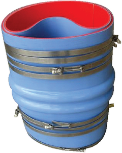 Trident Hose 274V8000SS Marine Silicone Double Hump Exhaust Hose 8 Inch with Clamps